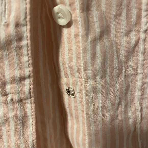 Lightweight striped pink shortsleeved button-up from Cloth & Stone - Picture 3 of 4
